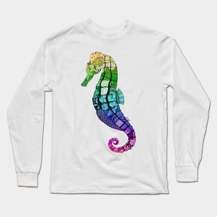 Seahorse Rainbow Long Sleeve T-Shirt